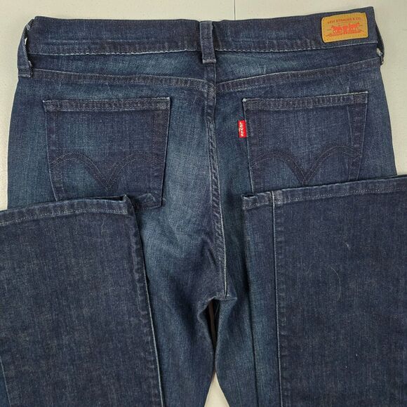 Levi's 515 boot cut jeans blue denim 8 L/C womens medium wash 4886 - Picture 4 of 12